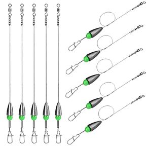 THKFISH Fishing Weights Bullet-Weights Carolina Ready Rigs Pre Rigged Carolina Rigs 1/5oz 1/4oz 1/5oz 3/4oz 3/8oz 10pcs