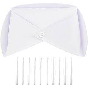 Kasteco 1/3/5/10 Pack White Nurse Hat Headband Nurse Cap Costume and 10 Pins