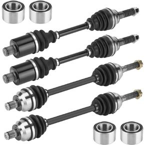 Front Rear Left and Right CV Axle shaft & Wheel Bearing Set for Polaris Sportsman 570 Touring/SP/Trail/X2 EPS Sportsman 450 HO 2015 2016 2017 2018 2019 2020 2021 2022 - Full Set