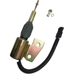 KEYOPO Shut Off Solenoid 12V 3991167 3964627 SA-4941-12 87420952 J991167 J932529 for Hyundai Cummins 4BT Case IH 1150H MX100 MX120 MX150 580M 1840 70XT 85XT 550G 586E 580SL 1840 5120 5130 5140