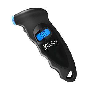 PINKJOY Digital Tire Pressure Gauge 2 Pack 150 PSI, 4 Settings, Tire Gauge for Car, Truck, Motorcycle, Bicycle with Backlit LCD and Non-Slip Grip (Silver)