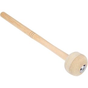 VGEBY1 Drum Mallet, Durability Hard Bass Drum Mallet Stick with Wool Soft Felt Large Head Wooden Handle Mallet Percussion Marching Band Accessory