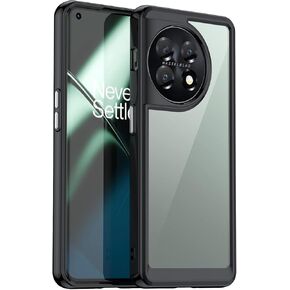 جراب هاتف Zotita لهاتف ONE Plus 1+11 5G، مع حماية خفيفة الوزن وعالية الشفافية من امتصاص الصدمات، مادة TPU للمس المريح، وكاميرا شاشة لحماية عالية، (أسود) in Kuwait