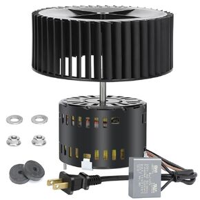 Replacement Bathroom Fan Motor & 99020276 Blower Wheel for 678-G 679-E 679L 763 680 576 770 680FL HD80L HD50 HD50-B HD50L-D 676-D 2676F-A 684NT-A F770 DX50L DX70L HD50LNT Series Bathroom Exhaust Fan