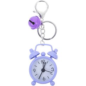 NICERIO Alarm Clock Keychain Watch - Mini Clock Pocket Watch Quartz Keychain Pocket Watch Keychain Hanging Watch