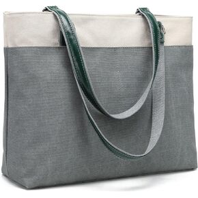 Canvas Tote Bag for Women 15.6 Inch Laptop Bag Large Teacher Work Totes with Compartments in Kuwait