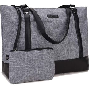 Laptop Tote Bag for Women, 15.6 Inch Computer Shoulder Bag Teacher Work Bag Travel Purse with Small Pouch VONXURY