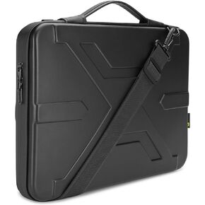 KIZUNA Laptop bag Case 15 Inch Shockproof EVA Hard Shell Handle Sleeve For 15" Macbook air M3 M2 2024/15" Lenovo IdeaPad 3i /15.6" Dell XPS 15/IdeaPad Slim 3i 14",Black