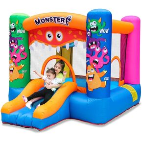 Inflatable Bouncy House for Kids Indoor Jumping Bouncy Castle House with Air Blower