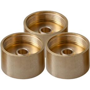 Yibuy 0.87inch Dia Trumpet Bottom Valve Cap Trumpet Heavy Bottom Cap Set of 3