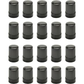 Fielect Potentiometer Control Knob 50Pcs 6mm Insert Shaft 10x14mm Plastic Potentiometer Volume Control Rotary Knob Black and Red