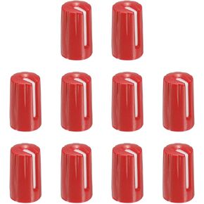 MECCANIXITY Potentiometer Control Knob ABS Guitar Knob for 6mm D Type Shaft Electric Guitar Power Amplifiers,Stereos,Bass Volume Tone 270 Degrees Rotary Knob Grey White 20PCS