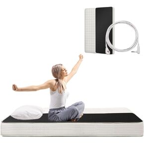 LAXVAPIU Grounding Mat for Bed Sleeping Grounding Mats Therapy Grounding Bed Sheets Earth Mats for Grounding Mattress(27x78 Inch)