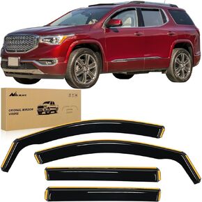 Nilight Window Visor Compatible with GMC Terrain 2018 2019 2020 2021 2022 2023 2024 Vent Window Visors,Rain Guards Acrylic-4pcs