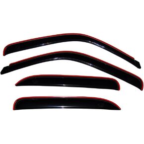 Auto Ventshade [AVS] In-Channel Ventvisor / Rain Guards | Fits 2002 - 2006 Cadillac Escalade, 2000 - 2006 Chevrolet Tahoe/GMC Yukon, 2001 - 2006 Yukon Denali- Smoke, 4 pcs. | 194304