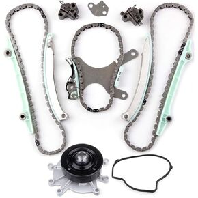 SCITOO OP1100 224-43647 TK5047NG WP120-4350 Engine Timing Chain Kit Sets With Water Pump Replaces for dodge for Mitsubishi for Jeep Durango Dakota for Ram 1500 Raider 4.7L 2000-2007