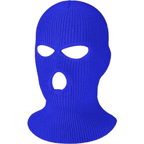 SATINIOR 3 Holes Full Face Cover Outdoor Balaclava Knitted Neck Gaiter Ski Mask for Sports Cycling