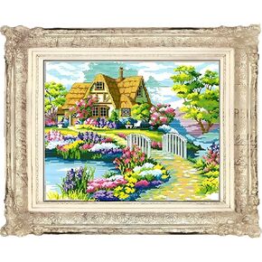 LOMTRATS مجموعة غرز متقاطعة أنيقة للمنزل 11CT مجموعة تطريز مختومة DIY حرفة تطريز للمبتدئين أو المبتدئين (40 × 30 سم) in Kuwait