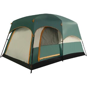 TENPLAY 3-4 6-8 8-10 Person Family Cabin Tent,170T Polyester,PU Coating Waterproof2000mm,2Room 3Doors 3Mesh Windows,Double Layer,Large Tent for Outdoor,Picnic,Camping,Family Gathering.