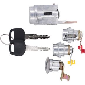MOTOKU Set of 4 Ignition Switch Door Lock Cylinder with Keys for Toyota Pickup Hilux RN85 LN106 LN80 LN85 LN90 LN105 LN108 1989-1995