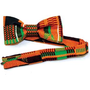 African Inspired Fashions Kente Bow Tie - Pattern 2
