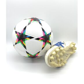 World Cup Quality Champions League Quality Soccer Ball Size 5 Thermally Bonded Match Ball - Official Match Weight- Professional High Grade PU Leather- Pelota de Futbol