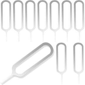 AYWFEY 10 Pcs Sim Card Tray Removal Tool, Sim Card Pin, Sim Card Tool, Compatible with All iPhone, Samsung, HTC, Google, Sony, Motorola Phones and All Smartphone
