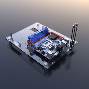 DIY Gaming Computer Open Case Acrylic Open Chassis Rack Support Motherboards ATX M‑ATX ITX PC Test Bench (ITX)