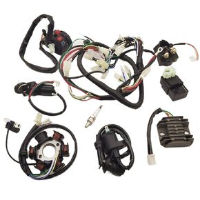 Electrics Stator Coil CDI Wiring Harness Wire Loom Assembly Fit for GY6 4-Stroke 125cc 150cc ATV Quad Engine Dirt Bike Buggy Go Kart