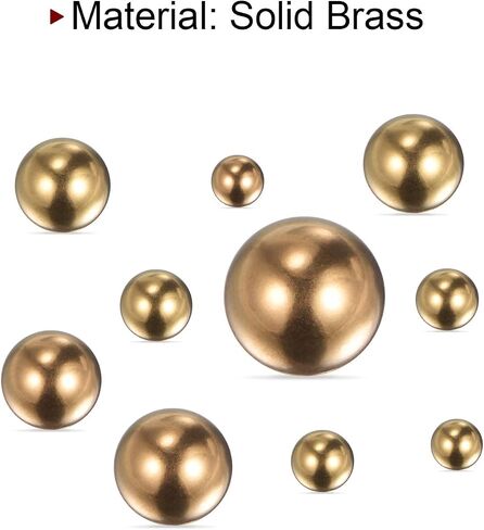 HARFINGTON 80pcs 2.2mm Precision Solid Brass Bearing Balls for Bearings Valves Decoration in Saudi Arabia