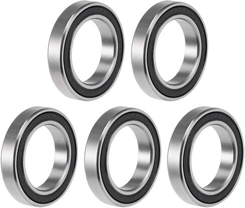 uxcell 6803-2RS Deep Groove Ball Bearing 17x26x5mm Double Sealed ABEC-3 Bearings 5-Pack in Saudi Arabia