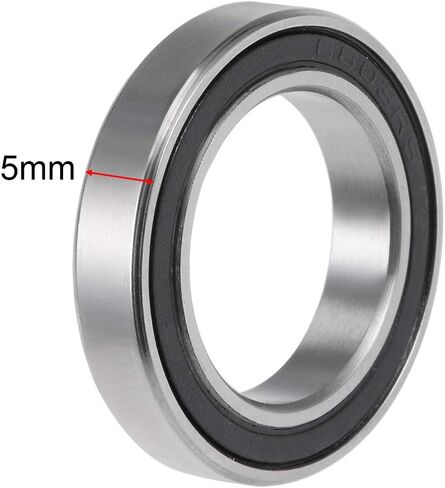 uxcell 6803-2RS Deep Groove Ball Bearing 17x26x5mm Double Sealed ABEC-3 Bearings 5-Pack in Saudi Arabia