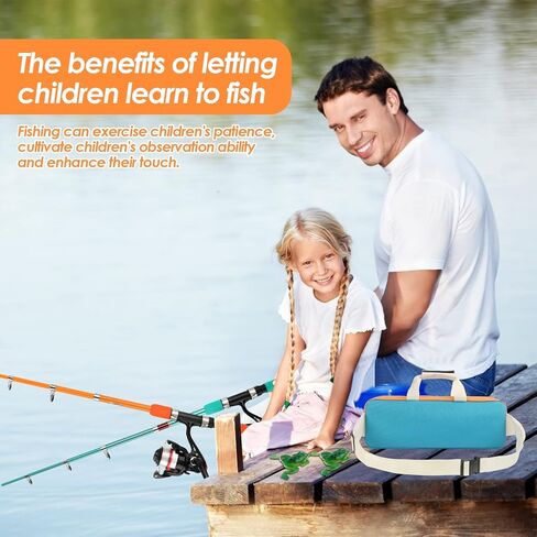 مجموعة صنارة الصيد بكرة كومبو 5.9أقدام قطعتين من أقطاب الصيد التلسكوبية بكرات دوارة مع ملحقات الصيد مجموعة أدوات بدء قصبة الصيد المدمجة القابلة للطي للأطفال والشباب والبالغين in Kuwait