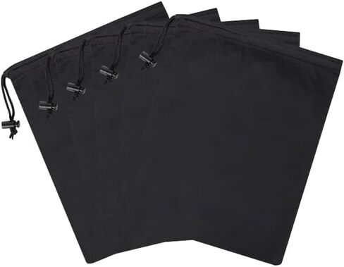 حقيبة برباط من PALTERWEAR - حقيبة من النايلون خفيفة للغاية وحقيبة صغيرة (5 عبوات، أسود، 12 × 16 بوصة) in Kuwait