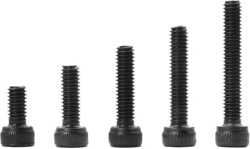 NIULUNBAO M6 x 60mm 65mm 70mm 75mm 80mm Hex Socket Head Cap Screws Bolts 12.9 Grade Alloy Steel, Black Oxide Finish, Metric Allen Hex Drive, Machine Fully Threaded, Assortment Kit 20PCS in Saudi Arabia