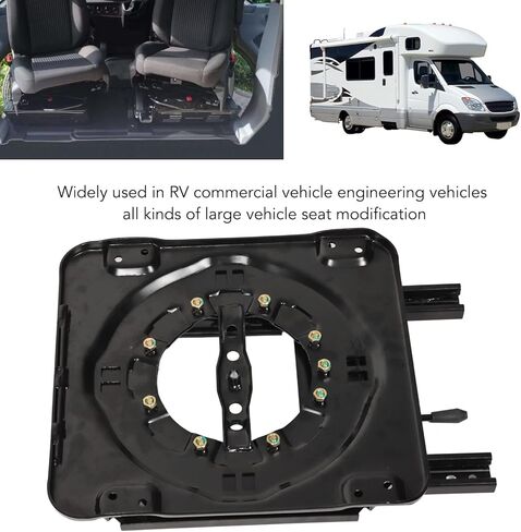 قاعدة مقعد سيارة دوارة، قاعدة مقعد السيارة قابلة للدوران 360 درجة، قاعدة دوارة للمقعد من الفولاذ مع مسار منزلق، مقعد دوار من الفولاذ المقاوم للصدأ لقاعدة كرسي RV Van Camper in Kuwait