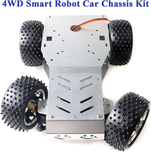 طقم هيكل سيارة روبوت ذكي ممتاز مفتوح المصدر من smaringwing، إطار معدني 4WD STM نموذج سيارة توجيه نموذج STM32 منصة روبوتية مع محرك DC ومؤازرة MG996R لمنافسة صانع DIY in Kuwait