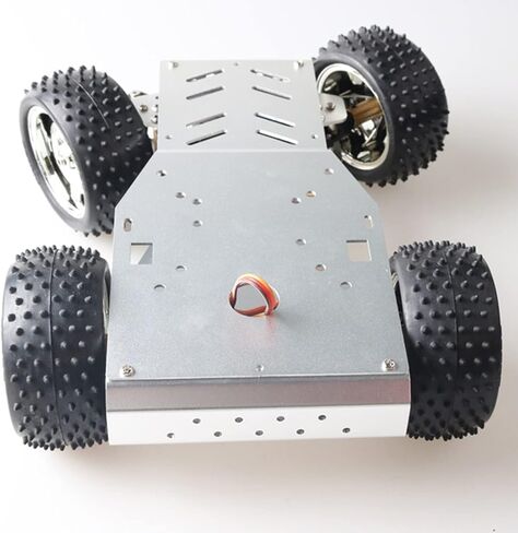 طقم هيكل سيارة روبوت ذكي ممتاز مفتوح المصدر من smaringwing، إطار معدني 4WD STM نموذج سيارة توجيه نموذج STM32 منصة روبوتية مع محرك DC ومؤازرة MG996R لمنافسة صانع DIY in Kuwait