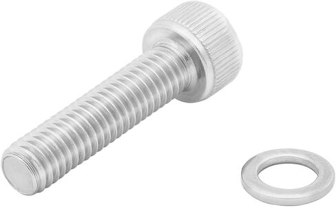 Xcotro 10 قطع من الفولاذ المقاوم للصدأ M5x20mm براغي مقبس سداسي الرأس ومسامير مع غسالات لدراجة MTB دراجة ركوب الدراجات الجذعية الثابتة المسمار الملحقات in Kuwait