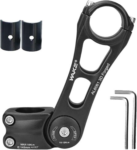 LITEONE Mountain Bike Stem 25.4 31.8 90mm 110mm 145mm MTB Stem 0 90 Degree Adjustable Handlebar Stem MTB Head Stem for Most Bicycle, Fixed Gear, Road Bike, Track Bike, MTB, BMX, Cycling in Saudi Arabia
