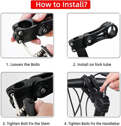 LITEONE Mountain Bike Stem 25.4 31.8 90mm 110mm 145mm MTB Stem 0 90 Degree Adjustable Handlebar Stem MTB Head Stem for Most Bicycle, Fixed Gear, Road Bike, Track Bike, MTB, BMX, Cycling in Saudi Arabia