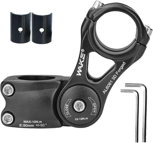 LITEONE Mountain Bike Stem 25.4 31.8 90mm 110mm 145mm MTB Stem 0 90 Degree Adjustable Handlebar Stem MTB Head Stem for Most Bicycle, Fixed Gear, Road Bike, Track Bike, MTB, BMX, Cycling in Saudi Arabia