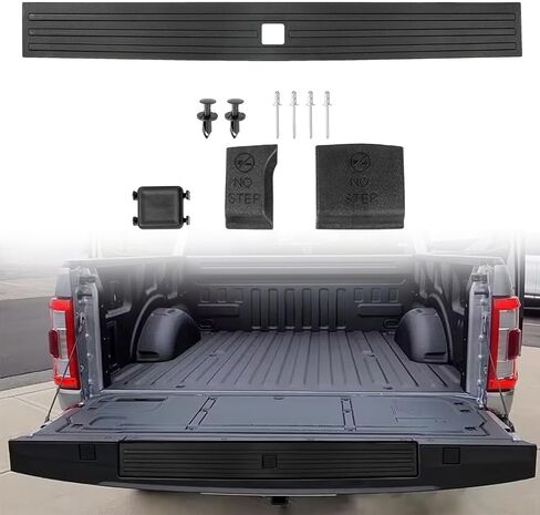 RANSOTO Tailgate Molding Trim Compatible with Ford F150 F-150 2015-2020 Flexible Flex Step Cap Top Trim Protector Cover Replaces FL3Z9940602B, FO1904135 in Saudi Arabia