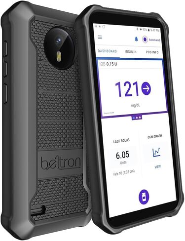BELTRON Omnipod 5 Case with Belt Clip, Slim Protective Grip Case with Reinforced Technology Designed to Protect Omnipod 5 Receiver (Strong & Durable Rotating Clip Case) - Black in Saudi Arabia
