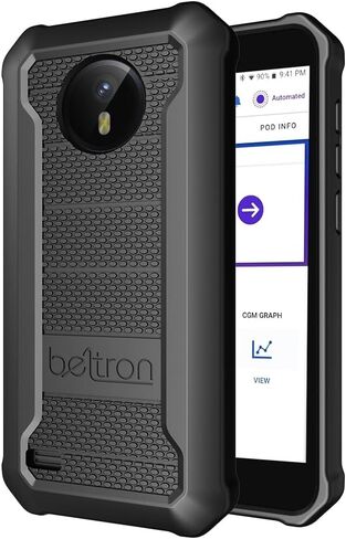 BELTRON Omnipod 5 Case with Belt Clip, Slim Protective Grip Case with Reinforced Technology Designed to Protect Omnipod 5 Receiver (Strong & Durable Rotating Clip Case) - Black in Saudi Arabia