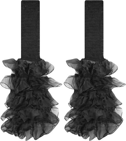 MINGSEECESS Women’s Novelty Y2K Ruffled Thigh High Stockings Over Knee Thigh High Socks Lace Leg Warmers in Saudi Arabia