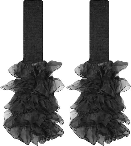 MINGSEECESS Women’s Novelty Y2K Ruffled Thigh High Stockings Over Knee Thigh High Socks Lace Leg Warmers in Saudi Arabia
