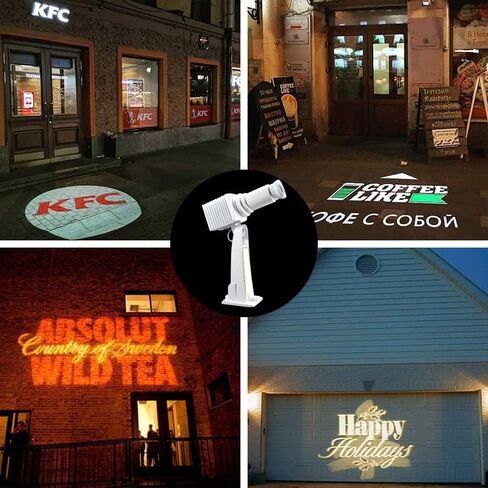 instagobo 50W LED Logo GOBO Projector Ip65 إضاءة تأثير DJ مقاومة للماء، تتضمن زجاج GOBO مخصص مجاني لعرض الصور الداخلية والخارجية لإعلانات الزفاف في متجر شركة الفندق in Kuwait