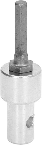Tissting Earth Auger Adapter, 1 to 3 Garden Drill Adapter 2 Slots 2 Pits Carbon Steel 1/2 Inch Thread Round Shank Power Drill Chuck Connector Tool for Impact Driver in Saudi Arabia