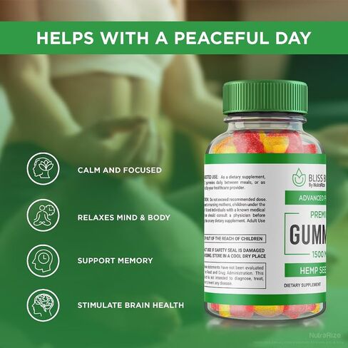 Bliss Bites Gummies - Bliss Bites Hemp Gummies, Bliss Bites Supplement, Bliss Bites for Tranquility, A Daily Indulgence of Relaxation and Focus, BlissBites Reviews (60 Gummies) in Saudi Arabia